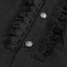 Load image into Gallery viewer, SHT08201 Black Everyday Gothic Long Sleeve Shirt