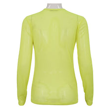 Load image into Gallery viewer, TT19803 fluorescent color Diamond-shaped net basic style long sleeves men t-shirts