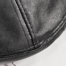 Load image into Gallery viewer, AS134 Pin Skull Faux Leather Beret