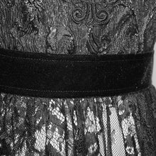 Load image into Gallery viewer, ESKT028 club versatile translucent sweep sexy ladies lace skirt with shoulder-straps