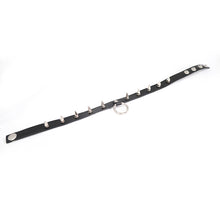 Load image into Gallery viewer, AS077 punk rock women spiked metal ring leather chocker
