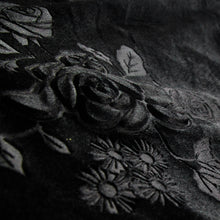 Load image into Gallery viewer, ESKT003 party rose embossed gothic velvet gown long half fishtail skirt