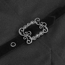 Load image into Gallery viewer, CT17401 black Gothic men dress coat