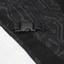 Load image into Gallery viewer, PT142 Cyberpunk circuit printed leather loops women pants
