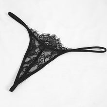 Load image into Gallery viewer, ESX004 see through flared sleeve lace black long night dress sexy lingerie