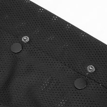 Load image into Gallery viewer, PT178 Women elastic waistband side slit mesh punk pencil pants