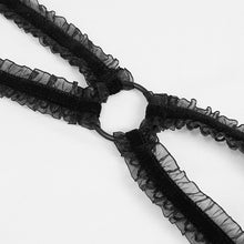 Load image into Gallery viewer, SX004 Hollow out elastic band lace Gothic sexy lingerie suit