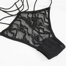 Load image into Gallery viewer, SX001 Mysterious night wild women transparent lace sexy lingerie set