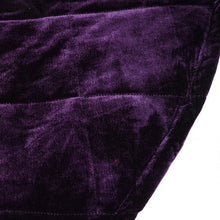 Load image into Gallery viewer, CA02902 Quilted purple velvet shawl
