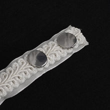 Load image into Gallery viewer, AS08002 white Gothic chiffon lace bow tie