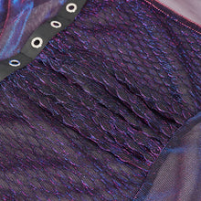 Load image into Gallery viewer, TT226 Color Changing Long Sleeve Asymmetric Mesh T-shirt