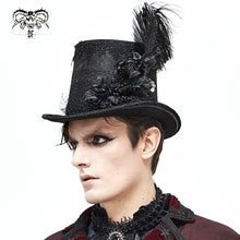 Load image into Gallery viewer, AS082 Mesh flower feather top hat