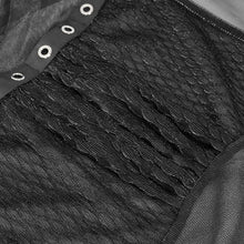 Load image into Gallery viewer, TT234 black Long Sleeve Asymmetric Mesh T-shirt