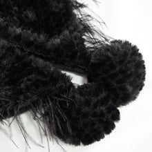 Load image into Gallery viewer, CA02501 Short dark grained plush hooded cloak