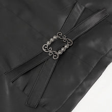 Load image into Gallery viewer, WT07002 Gothic dark pattern black and red vest (with brooch)