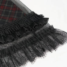 Load image into Gallery viewer, SKT143 punk cheongsam collar plaid dress