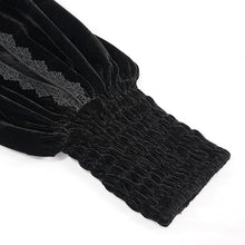 Load image into Gallery viewer, PT123 Gothic black lace sexy women velvet pants