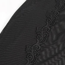 Load image into Gallery viewer, ESX006 cutout chest trumpet sleeve transparent skinny dress mesh sexy lingerie