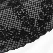Load image into Gallery viewer, ETT026 Summer V neck flocked floral classic beauty sexy Gothic women top
