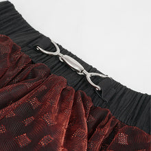 Load image into Gallery viewer, SKT15502 black and red nifty short punk skirt