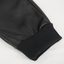 Load image into Gallery viewer, PT184 Men's side pockets metal decoration leather feet pants