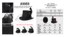 Load image into Gallery viewer, AS082 Mesh flower feather top hat