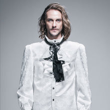 Load image into Gallery viewer, AS02702 Gothic black and white Paisley jacquard contrast color men bow tie