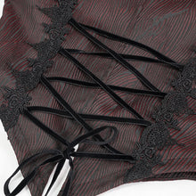 Load image into Gallery viewer, CT170 Wavy pattern Gothic Short Jacket with Detachable Hem