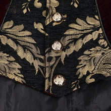 Load image into Gallery viewer, CT11802 western fashion noble party golden embroidery wine fleece men long coat
