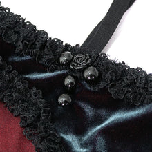 Load image into Gallery viewer, SST018 Black and red velvet swimsuit suit