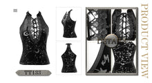 Load image into Gallery viewer, TT133 Stars and moon printing daily life dense velvet sexy ladies vests