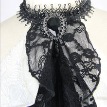 Load image into Gallery viewer, AS02702 Gothic black and white Paisley jacquard contrast color men bow tie