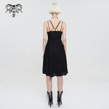 Load image into Gallery viewer, SKT145 Punk daily life wavy pattern sling dress