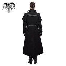 Load image into Gallery viewer, CT042 gothic men fake two pieces high collar woollen long coats