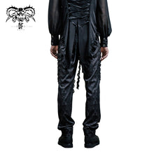 Load image into Gallery viewer, PT010 formal party jacquard men high waist floral Gothic trousers