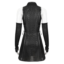 Load image into Gallery viewer, SKT161 Black Punk Chinese style cheongsam dress