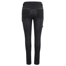 Load image into Gallery viewer, PT142 Cyberpunk circuit printed leather loops women pants