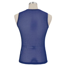 Load image into Gallery viewer, TT19705 Blue Diamond-shaped net basic style men vest