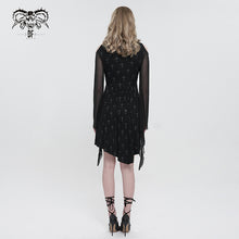 Load image into Gallery viewer, SKT152 Black Cross Printed Dress