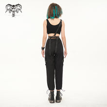 Load image into Gallery viewer, PT182 Diablo daily half suspenders women cargo pants