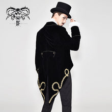 Load image into Gallery viewer, CT099 Devil fashion brand golden disc flowers hand-embroidered gothic men jacket