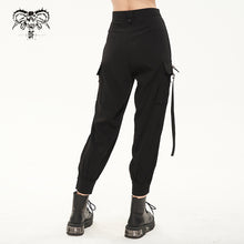 Load image into Gallery viewer, PT181 tied with rope hollow out punk women overalls