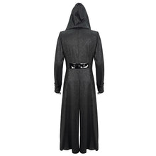 Load image into Gallery viewer, ct194 black men's fake girdle slim fit punk hooded men coat