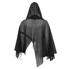 Load image into Gallery viewer, CA033 punk mesh asymmetric shawl