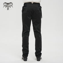 Load image into Gallery viewer, PT190 men high waist goth leather pants