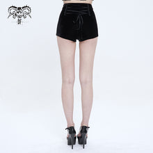 Load image into Gallery viewer, PT169 Gothic Stretch Velvet Women's High Waist Shorts