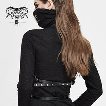 Load image into Gallery viewer, AS071 dream color punk fantasy leather slim women halterneck body harness