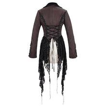 Load image into Gallery viewer, CT170 Wavy pattern Gothic Short Jacket with Detachable Hem
