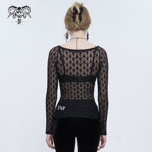 Load image into Gallery viewer, TT190 Gothic translucent Stretch Long Sleeve Women's T-Shirt