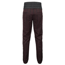 Load image into Gallery viewer, PT18902 Gothic red and black striped mid-high waist men's trousers